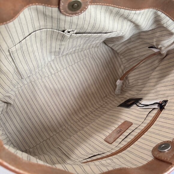 FRYE NWT Melissa Shopper Tote in Silver Multi - Picture 6 of 14